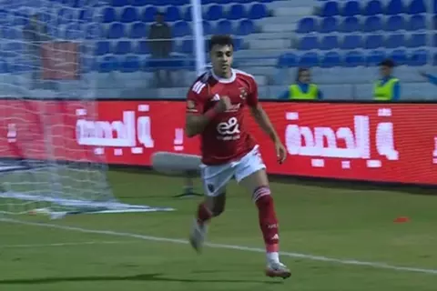 عمر معوض يسجل أول أهدافه مع الأهلي